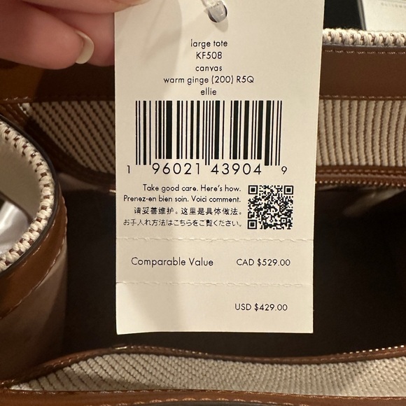 Kate Spade NWT Large Ellie Tote in Warm Gingerbread  R$429 - Picture 4 of 10